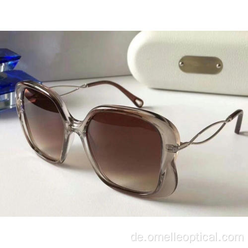 Quadratische UV-Schutz-Sonnenbrille für Frauen